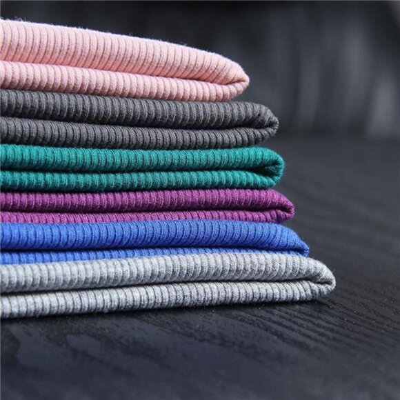 Womens Long Sleeve Scoop Neck Ribbed Knit Top Slim Fitted Casual Basic Shirt - Picture 6 of 7